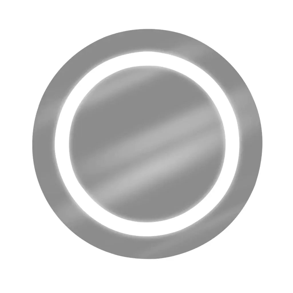 Modern Round Sandblasted Mirror with Premium LED Lighting Spiegel Weltt