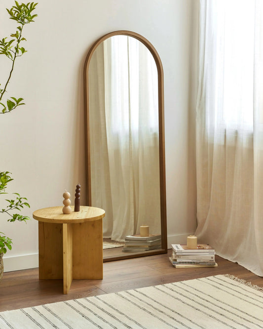 360° Swivel Jewelry Cabinet with Full-Length Mirror & Integrated LED Vanity Station Spiegel Weltt