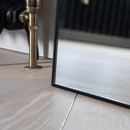 Aura Black Loft Mirror - Elegant Industrial Design (200cm x 100cm) Mirrorum