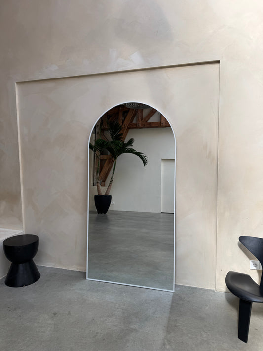 Moon Loft Rectangular Mirror - Industrial and Chic Style - 200cm x 100cm White Mirrorum
