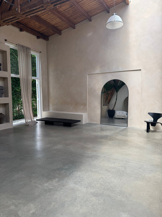 Mega Moon Giant Wall Mirror - 200 cm x 120 cm - Elegant Black Mirrorum