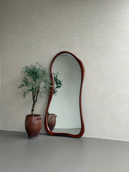 Mira Walnut Organic Wood Floor Mirror – 200 x 100 cm Mirrorum