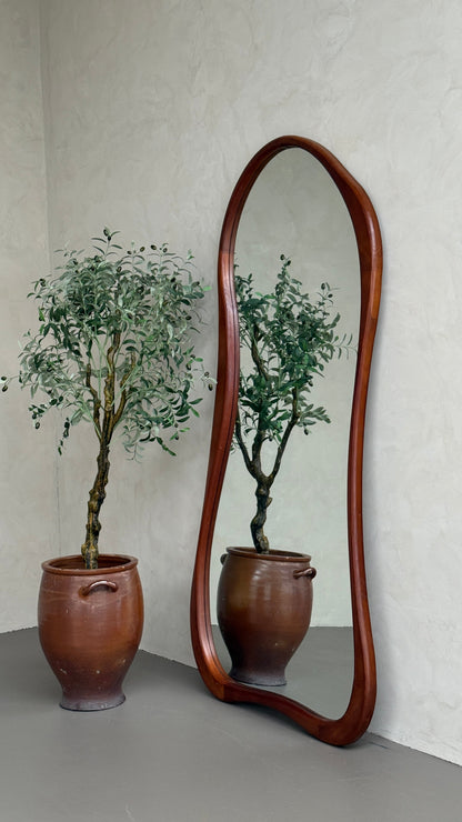 Mira Walnut Organic Wood Floor Mirror – 200 x 100 cm Mirrorum