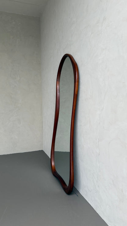 Mira Walnut Organic Wood Floor Mirror – 200 x 100 cm Mirrorum