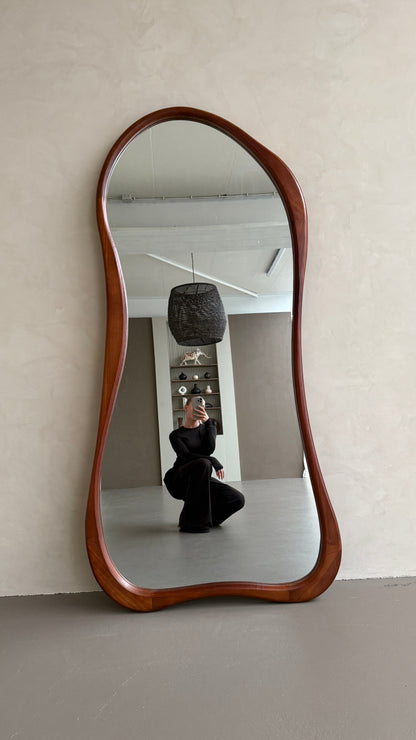 Mira Walnut Organic Wood Floor Mirror – 200 x 100 cm Mirrorum