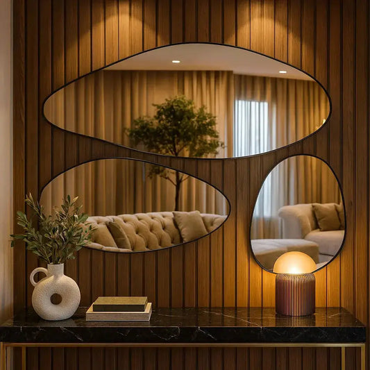 Harmony Composition Large Wall Mirror - Luxury Decorative Piece 185x110cm Mirrorum