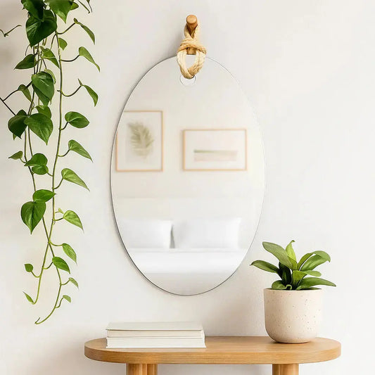 Noé II Chic Rectangular Wall Mirror - 60x40 cm Mirrorum